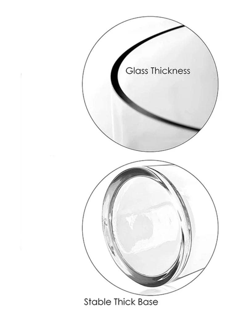Mado gallery Glass Cylinder Vases size of (10 x 15 cm) Decorative Centerpieces for Home or Wedding, Bulk Cylinder Flower & Plant Vases, Candle Holders for Home Decoration and Wedding Centerpieces