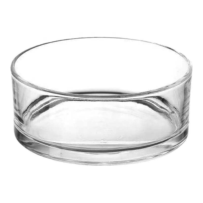 Low Clear Glass Cylinder Vase – 15, 20 or 25 cm