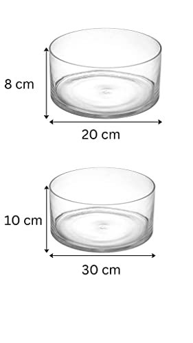 Mado gallery Glass Cylinder Vase, Decorative Centerpieces, for Flower Arrangement, Home & Wedding Decoration
