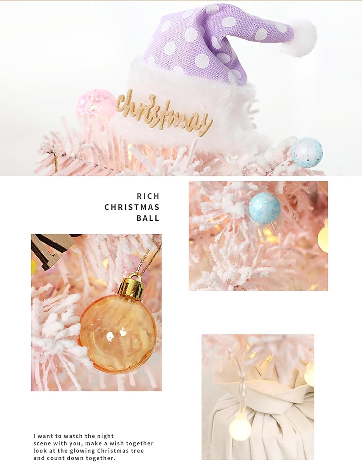 Rotating Musical LED Mini Christmas Tree – 45 cm | Mado Gallery
