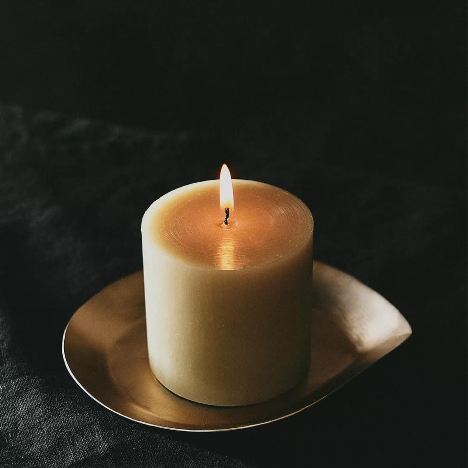 Ivory Unscented Pillar Candle – Ø7.5 cm | Mado Gallery