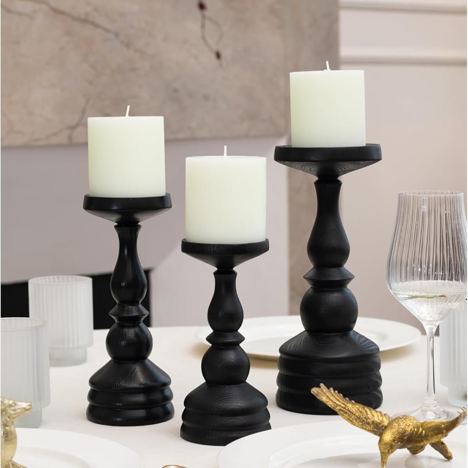 Ivory Unscented Pillar Candle – Ø7.5 cm | Mado Gallery