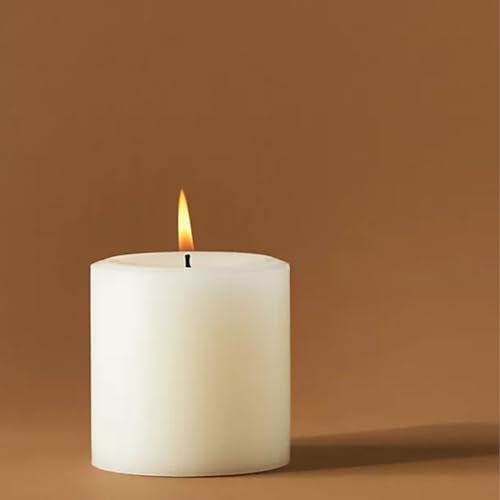Ivory Unscented Pillar Candle – Ø7.5 cm | Mado Gallery