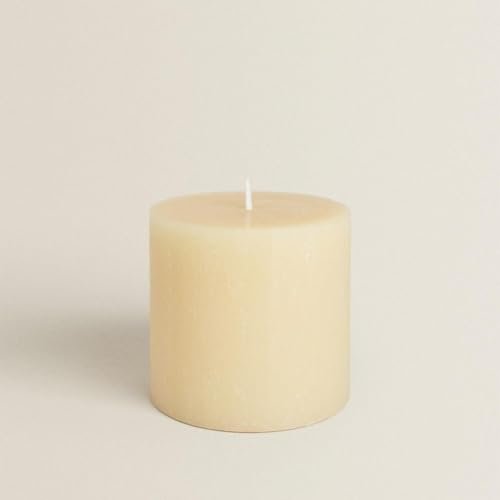 Ivory Unscented Pillar Candle – Ø7.5 cm | Mado Gallery