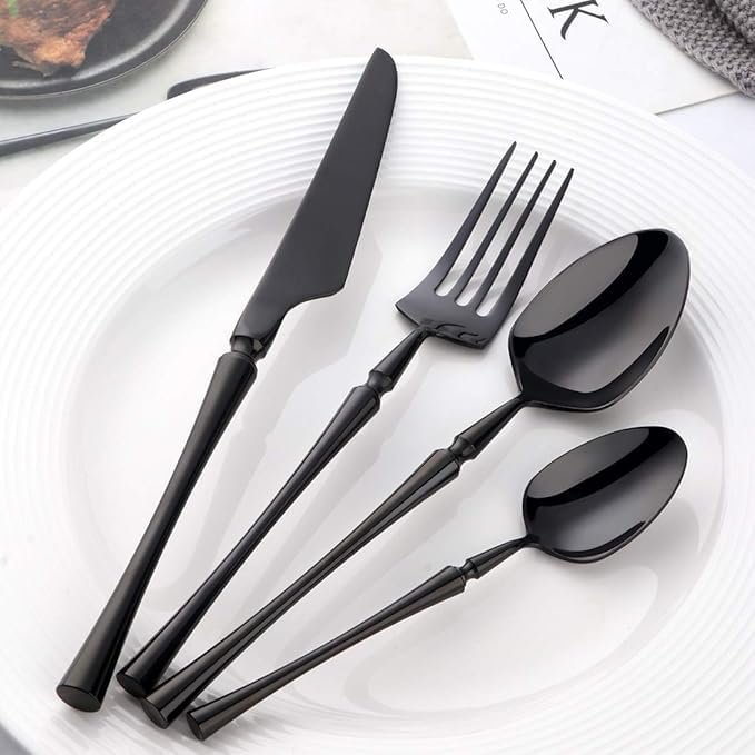 Mirror-Polished Stainless Steel Cutlery Set – 6 Pieces