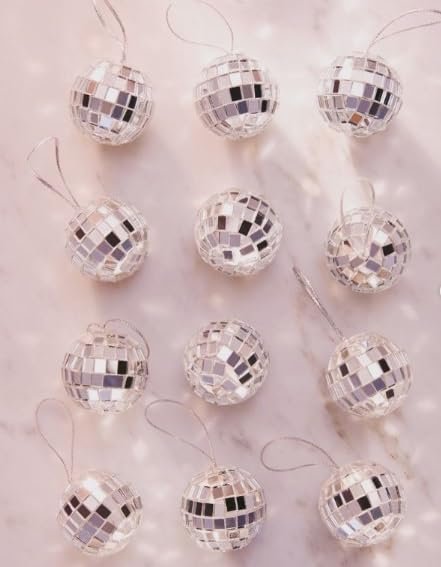 Mado Gallery Disco Ball, Mirror Ball, Ornament Ball 6 CM / 2.36 INCHES (1 Piece), Decoration for Hanging, Home Parties & DJ Dance Clubs Stage, Lighting & New Year celebrations