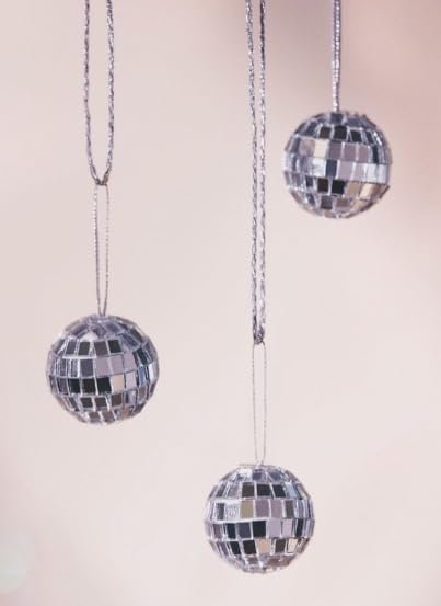 Mado Gallery Disco Ball, Mirror Ball, Ornament Ball 6 CM / 2.36 INCHES (1 Piece), Decoration for Hanging, Home Parties & DJ Dance Clubs Stage, Lighting & New Year celebrations