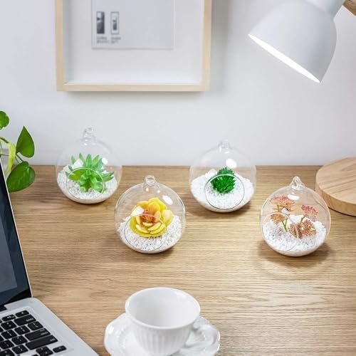 Hanging Glass Globe Holders with Jute & Fish Wire – 6, 12 or 24 Pieces | Mado Gallery
