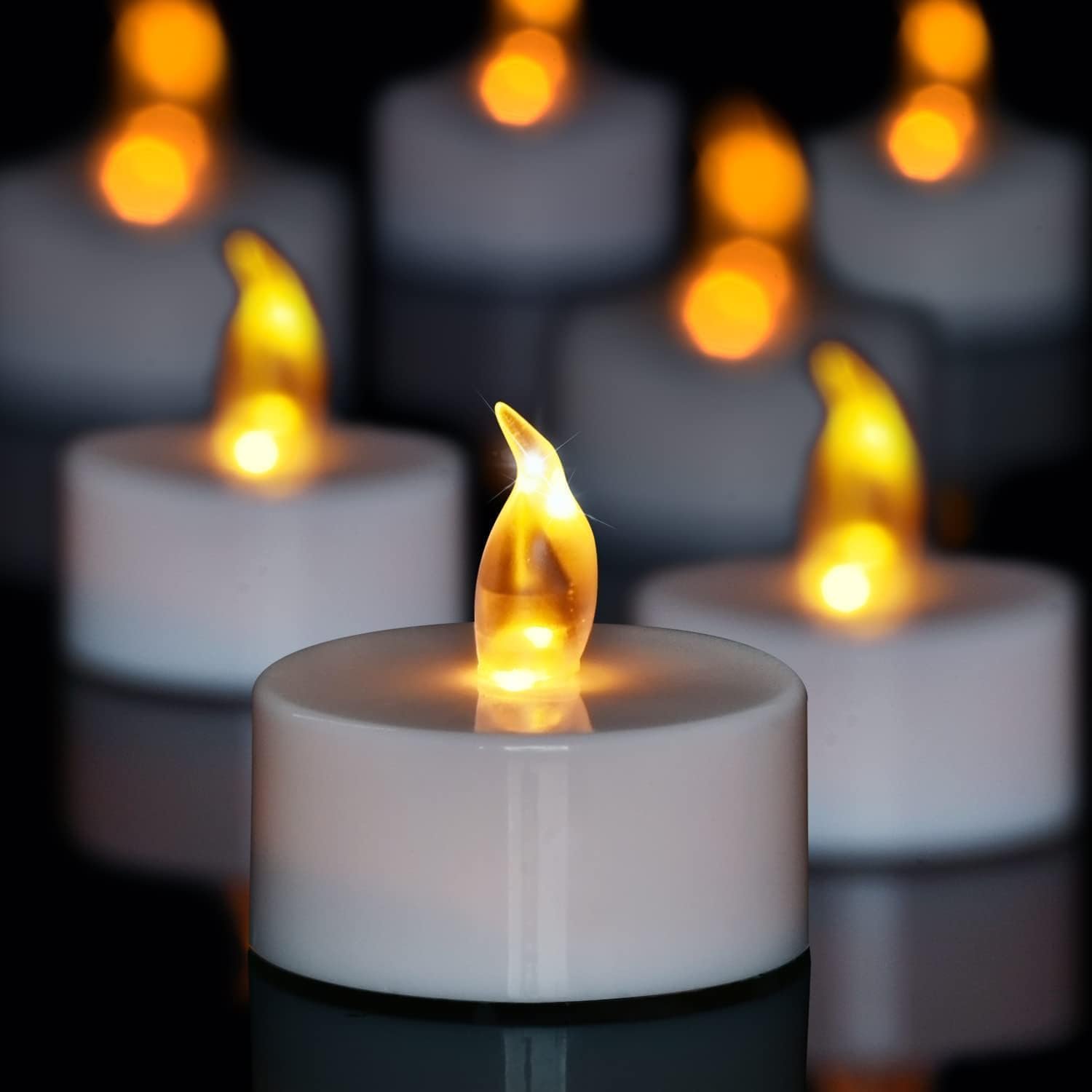 Hanging Glass Globe Candle Holder Set with Tealights & Crystal Line – 12 Pieces | Mado Gallery