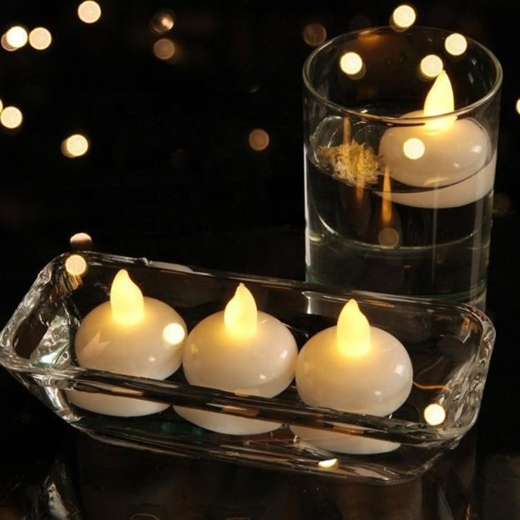 Water-Activated Floating LED Candles – Pack of 12 | Mado Gallery