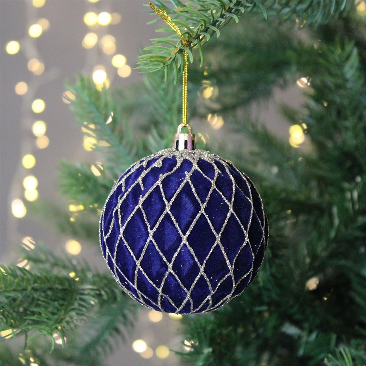 Peppermint Christmas Ball Ornaments – Pack of 4