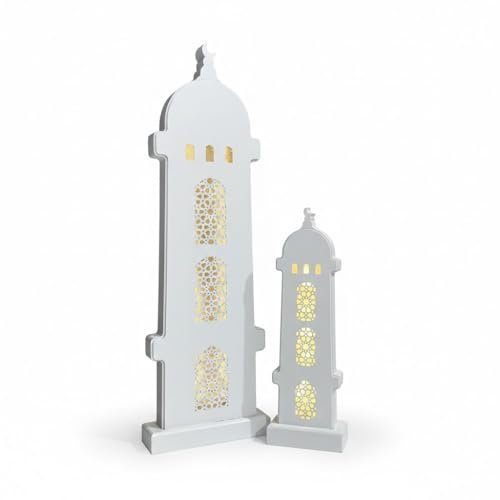 LED Mosque Minaret Decor Lamps – Set of 2 | Mado Gallery