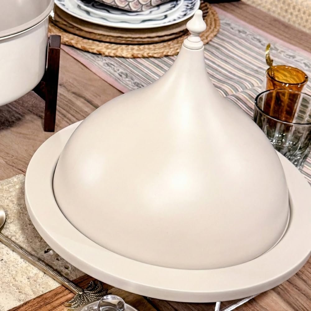 Ivory Conical Dessert & Date Stand with Tassel | Mado Gallery