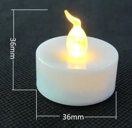 Warm White Flameless LED Tea Lights – Pack of 24 | Mado Gallery