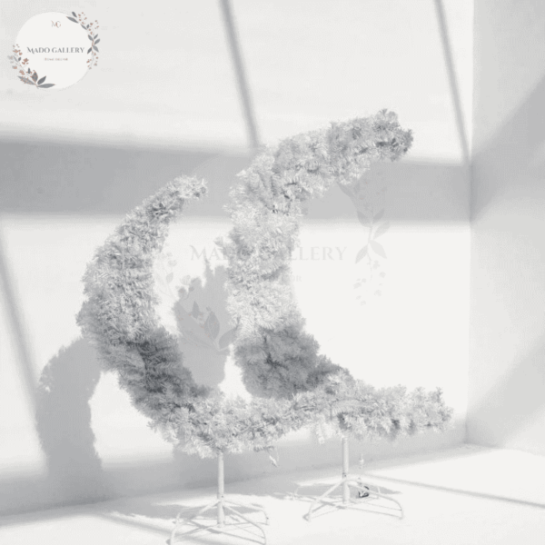 Ramadan White Moon PVC Elegant Décor for a Festive Touch - Image 2